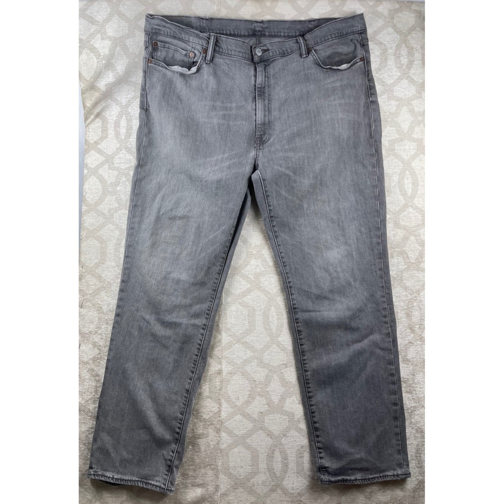 Levi's‎ 541 Athletic Taper Mens 42x32 Grey Denim Jeans Stretch Casual Pants